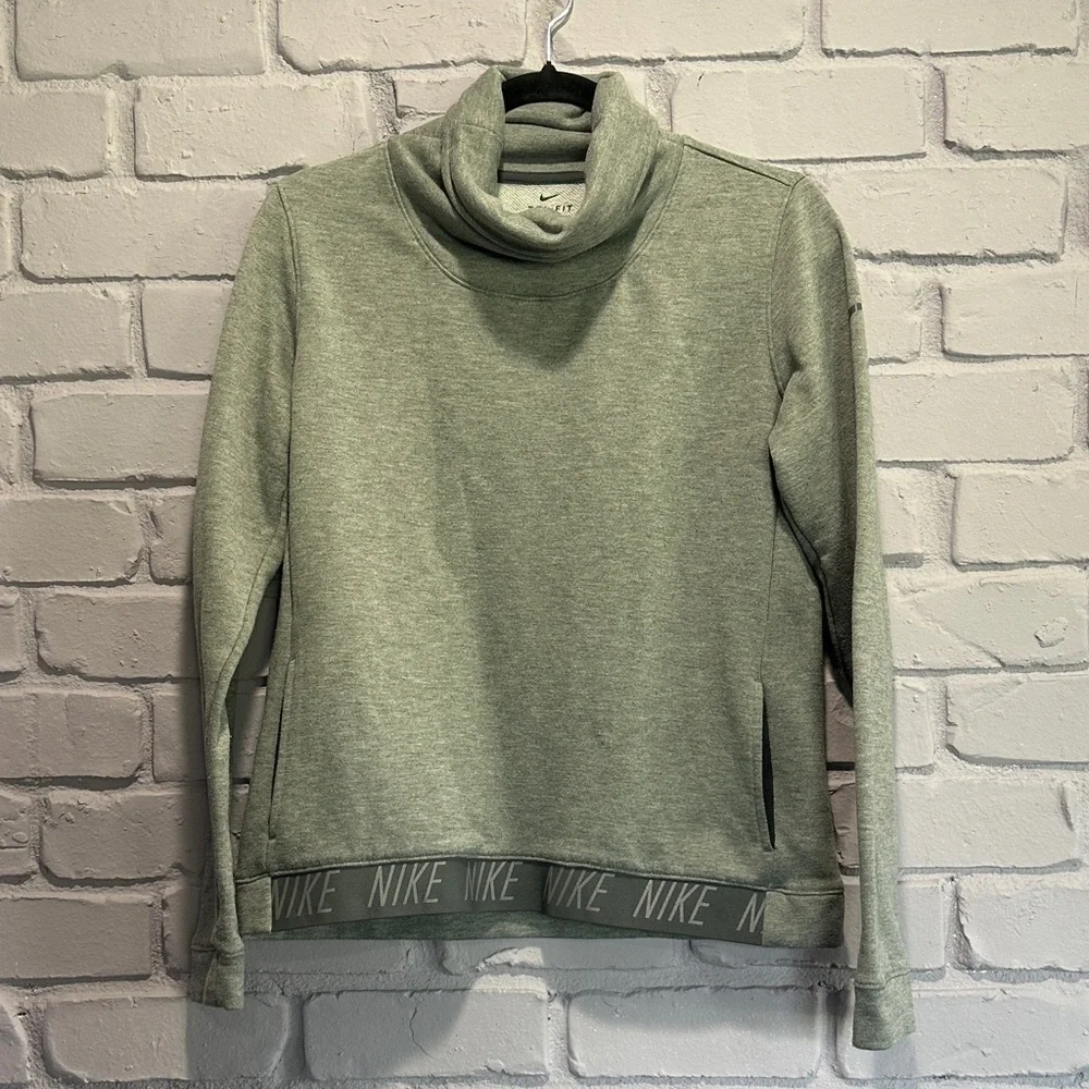 NWOT Nike Olive Cowl Neck Pullover size S